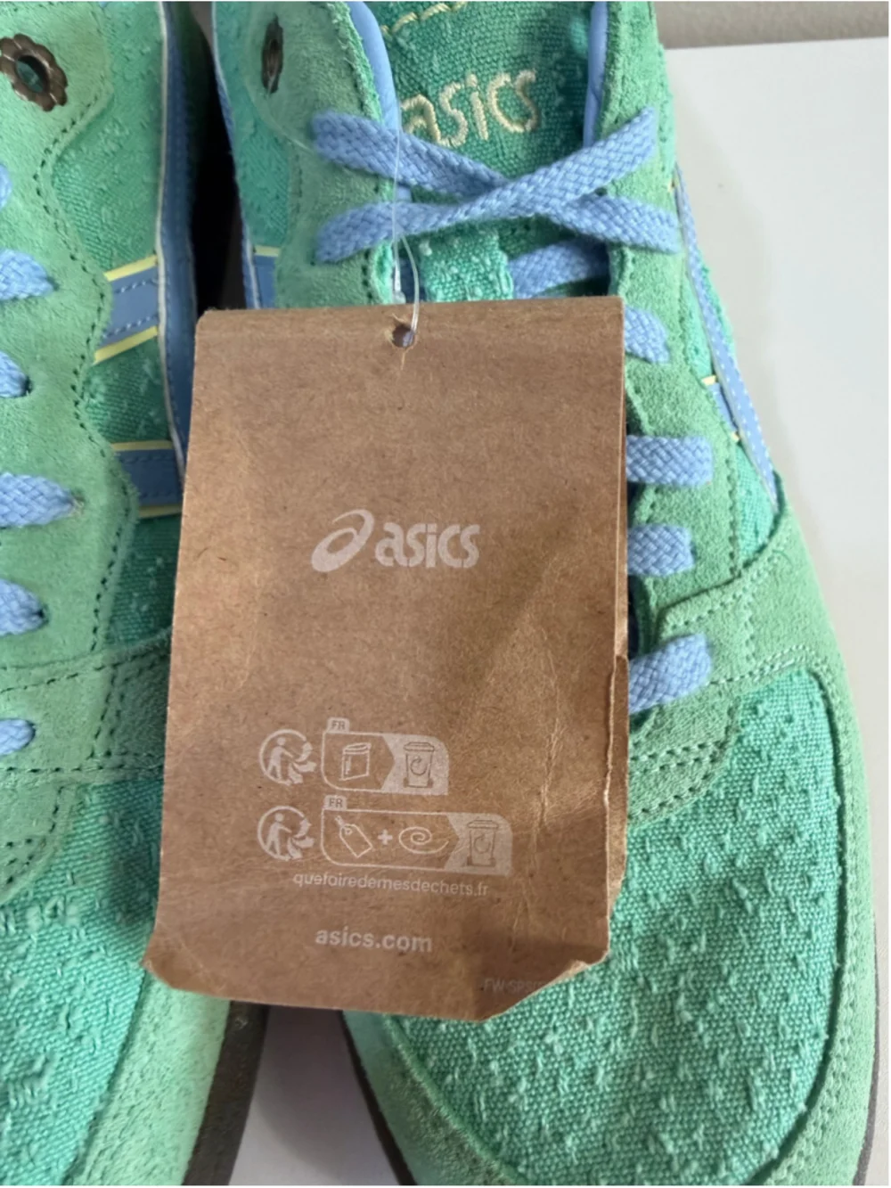 ASICS Skyhand OG Peppermint Stone Wash Sneakers NWT Men’s 8.5 Retro Suede